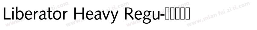 Liberator Heavy Regu字体转换